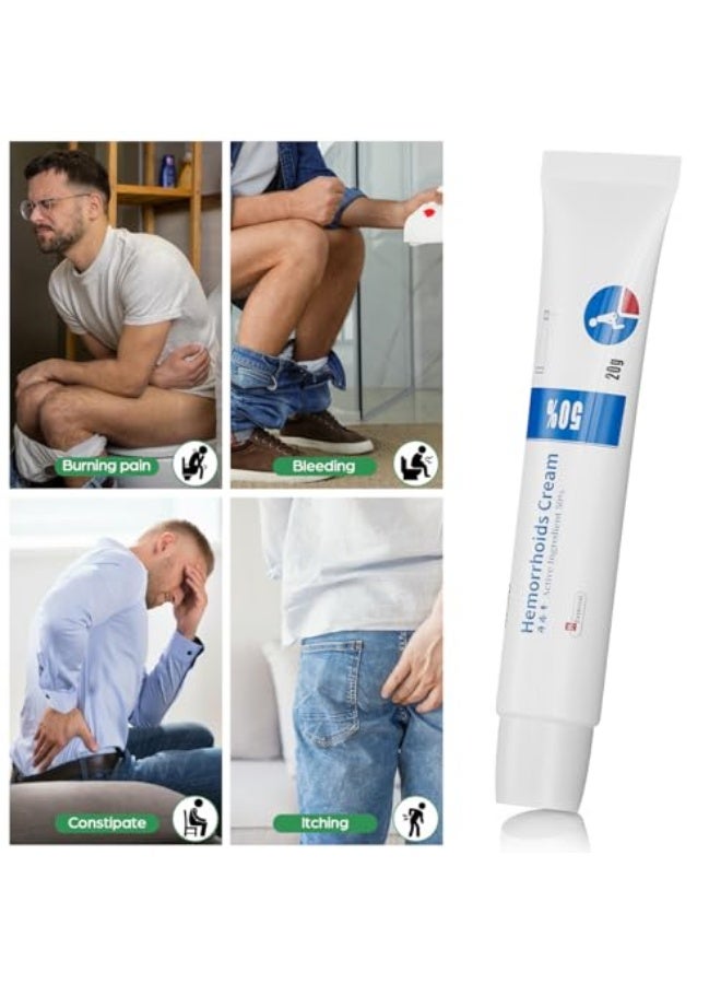 جاهز؟ كريم البواسير، مرهم الشقوق، كريم للعناية بالجسم يساعد على تخفيف الألم وتقليل الاحتراق للرجال والنساء (1 قطعة) - Image 3
