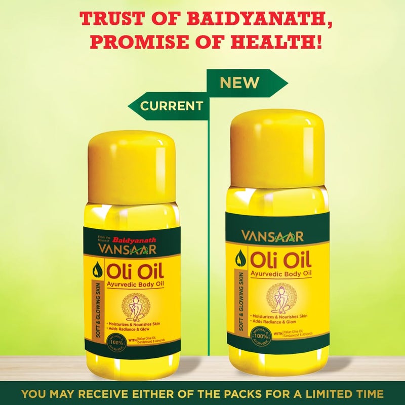 Vansaar Oli Oil  Pure olive body oil with 2X more Real Italian Olives including Almonds and Sandalwood 100 more nourishment  500 ml Pack of 2 - Image 2