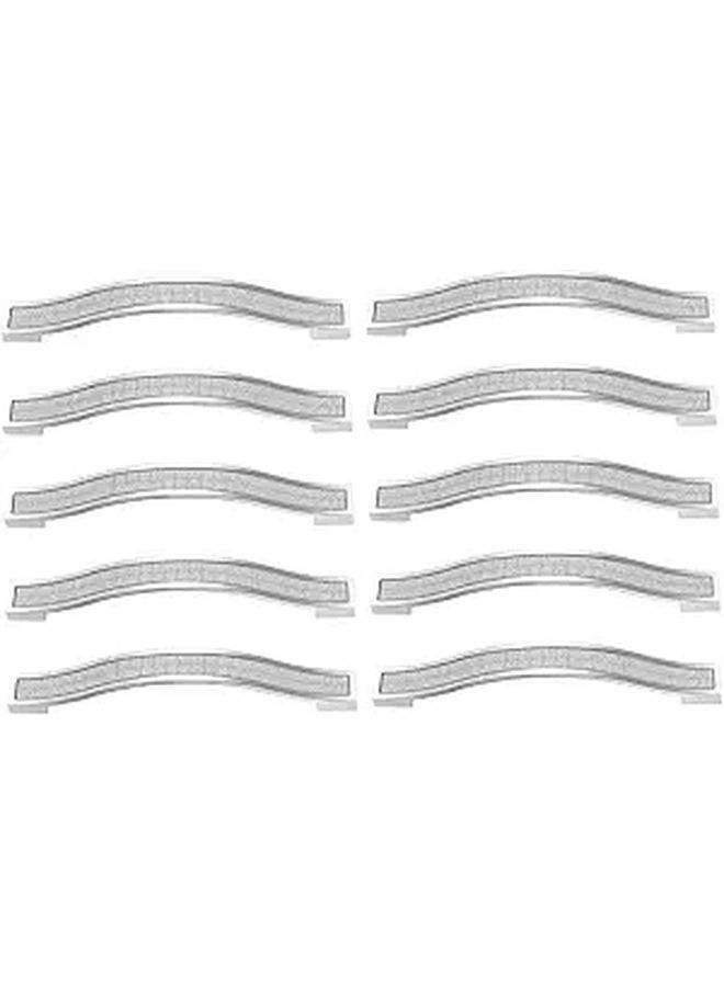 10pcs 128mm Satin Silver Crystal Drawer Handles Modern Minimalist Cabinet Pulls - Image 1