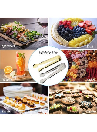 HY 8PCS Ice Tongs Mini Sugar Tongs Tongs for Serving Food