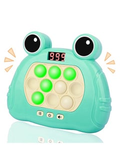 OUYoo OUYoo  Fast Push Game Pop Fidget Toys for Kids, Fast Push Bubble Game, Handheld Puzzle Game with LED Screen, Perfect Party Gifts for 3-12 Year Old Girls Boys (Green)  - Image 1