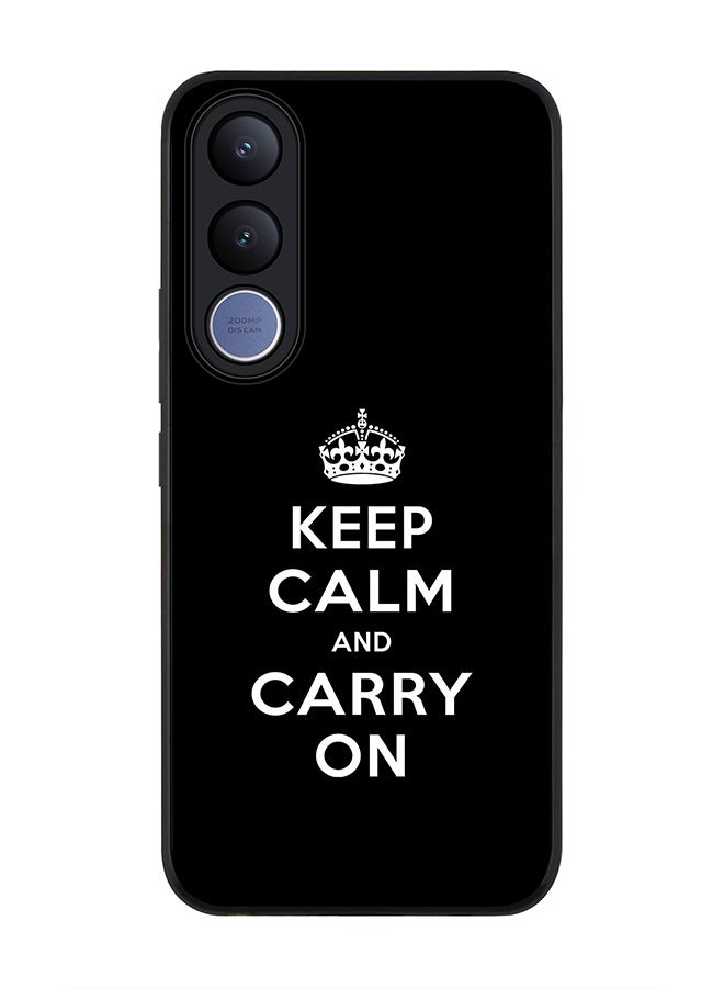 Stylizedd For vivo V70 FE Case,Slim fit Camera Protection, Shockproof Thin Phone cover  - Keep calm and carry on - Image 1