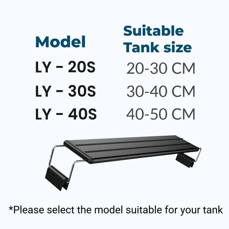 Scroll Store LED Aquarium Light, Ultra Thin Stent Lamp for Fish Tank | Energy Efficient, Bright White & Blue Light for All Aquariums (LY 40S - 40-50 CM) - Image 5