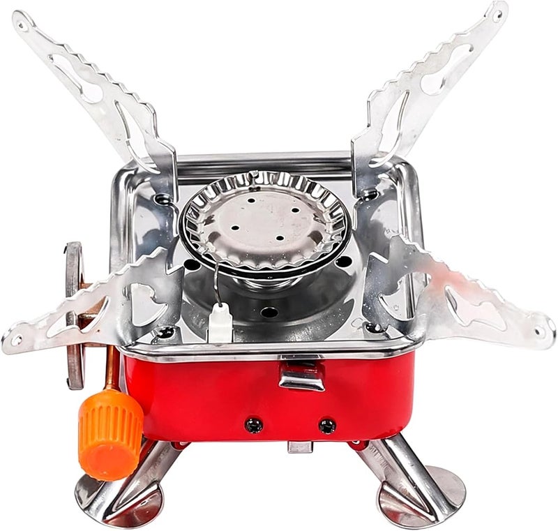 HOT GRILL BBQ Times Foldable Camping Stove Burner Mini Portable Heater For Outdoor Lotus Shape Cooking Tool for Mountaineering, Travel, Picnic & Outdoor Party-BT7436 - Image 1