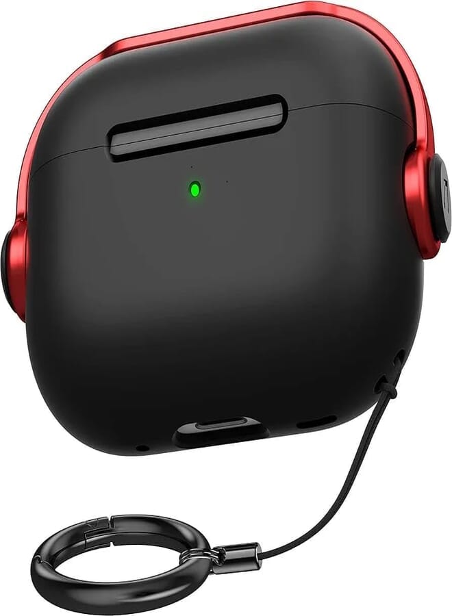 Next Next Store Durable Silicone Case Compatible with AirPods Pro, Full Body Shockproof Protection, Lightweight Design with Built-in Safety Lock, Perfect for Everyday Use.