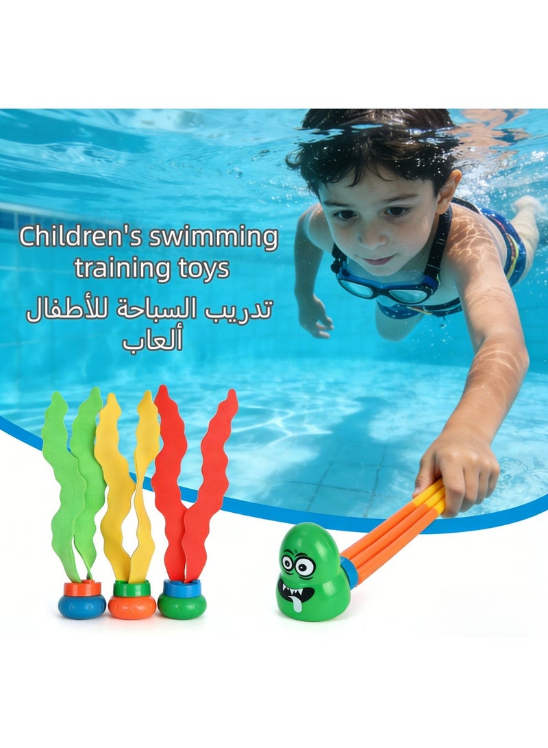 BS 30 Pcs Diving Pool Toys for Kids | with Diving seaweed,Diving gems, Dive Rings, Torpedo Bandits | with Storage Mesh Bag  | Summer Pool Party | Swimming Training Toys - Image 4