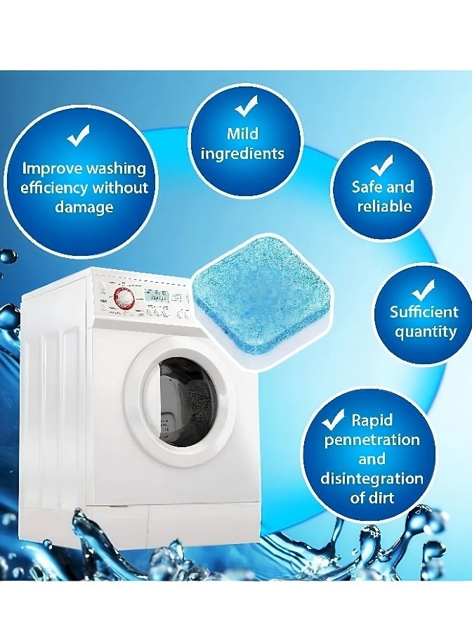 Beauenty 24PCS washing machine cleaning pad, fully automatic disinfection deep cleaning front loader and top loader washing machine, professional washing machine cleaner deodorant, used to remove piles, dirt - Image 4