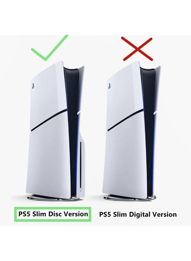 eWINNER Protective Shell Cover Face Cover Skins Shell Panels for PS5 Slim Disc Edition Console Playstation 5 Accessories Faceplate Protective Shell Replacement Plate Dustproof Anti-Scratch - Image 5
