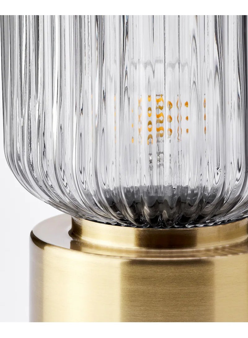 Table lamp, brass/grey clear - Image 2