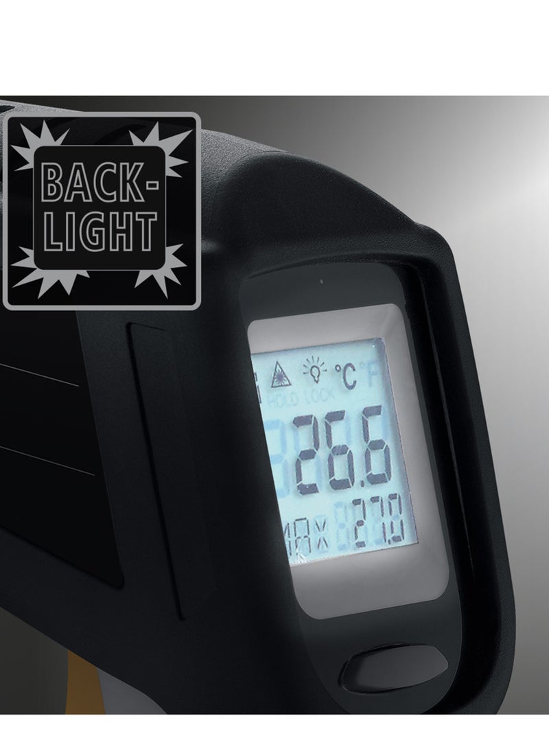 Laserliner Infrared Thermometer -38°C to 600°C  Industrial Use, Laser Temperature Gun, Non-contact measuring device, Digital, for Outdoor Surface, Indoor Room HVAC Temp Reader, ThermoSpot Plus - Image 4