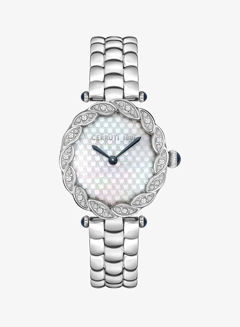 Cerruti 1881 CIWLG2007902 Stainless Steel Oval Analog Wrist Watch