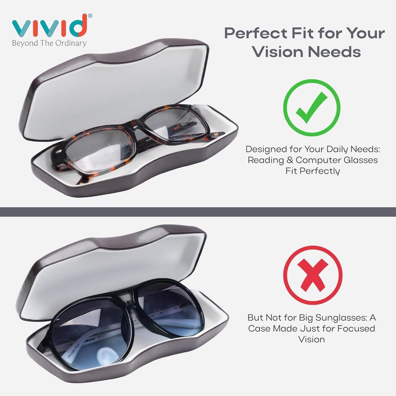 VIVID Vision Unisex Adult Lightweight Eyewear Specs Case Cover | Protect Eye Glasses | Chashma Dibbi | Spectacle Box | Closure - HINGE-SPRING | Metal - Image 3