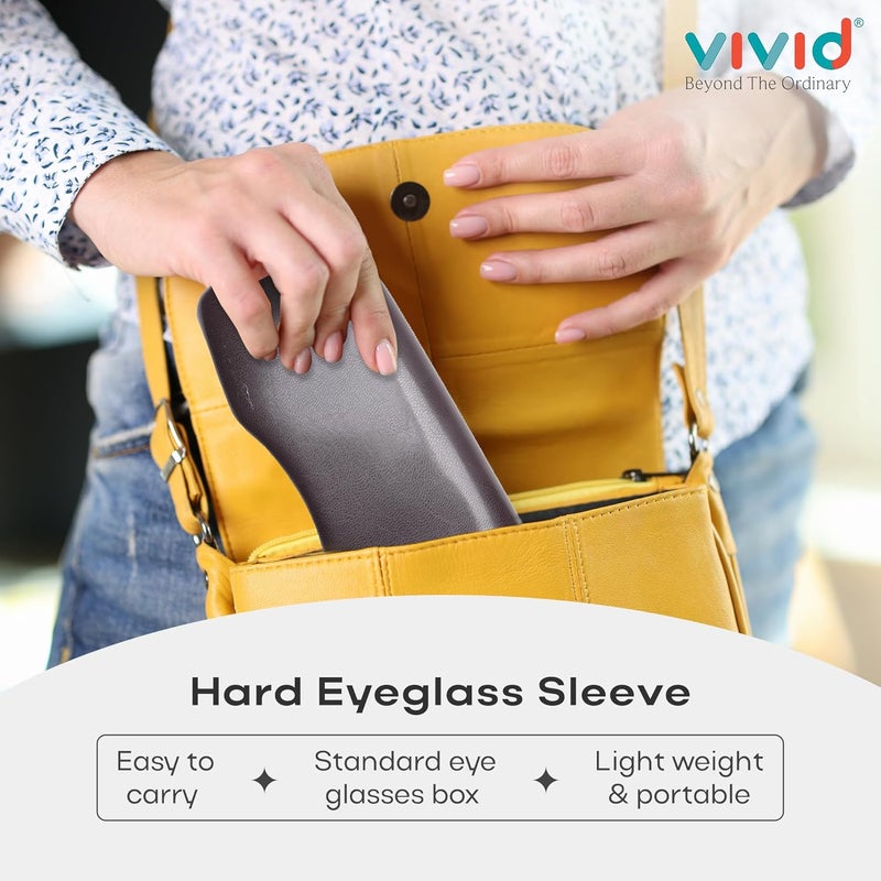 VIVID Vision Unisex Adult Lightweight Eyewear Specs Case Cover | Protect Eye Glasses | Chashma Dibbi | Spectacle Box | Closure - HINGE-SPRING | Metal - Image 5