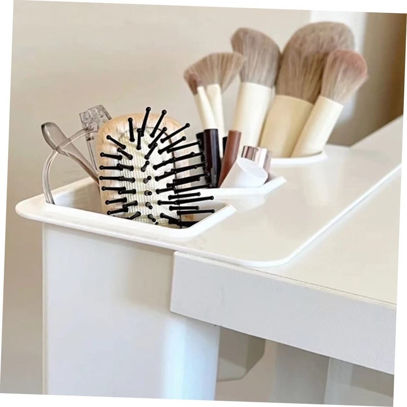 2pcs Desk Organizer Stationery Box Pencil Case Black Grey Home Office Storage - Image 4