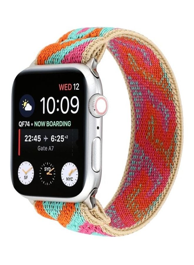 نيبمينينت سوار بديل لساعة أبل ووتش سيريز 7 مقاس 45 مم/6 SE و5 و4 44 مم/3 و2 و1 42 مم متعدد الألوان - Image 2