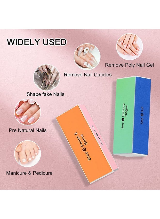 Sweetpea �Professional Nail Buffer Block - Ultimate Shine Nail Buffing Block With 4 Way Buffing Methods, Smooth & Buff & Shine All-In-One Buffer For Optimum Natural Nail Care (2Pcs) - Image 3