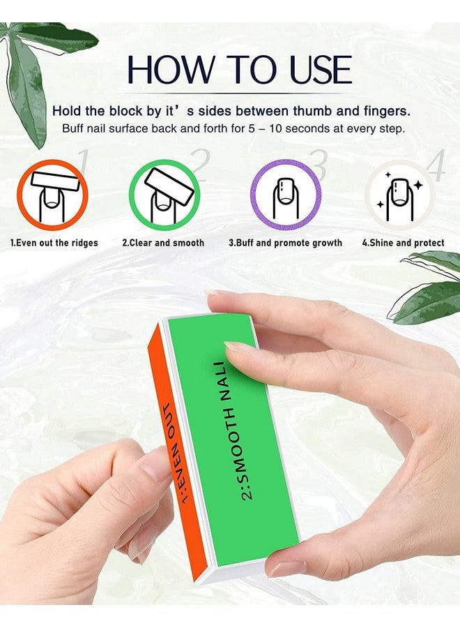 Sweetpea �Professional Nail Buffer Block - Ultimate Shine Nail Buffing Block With 4 Way Buffing Methods, Smooth & Buff & Shine All-In-One Buffer For Optimum Natural Nail Care (2Pcs) - Image 5