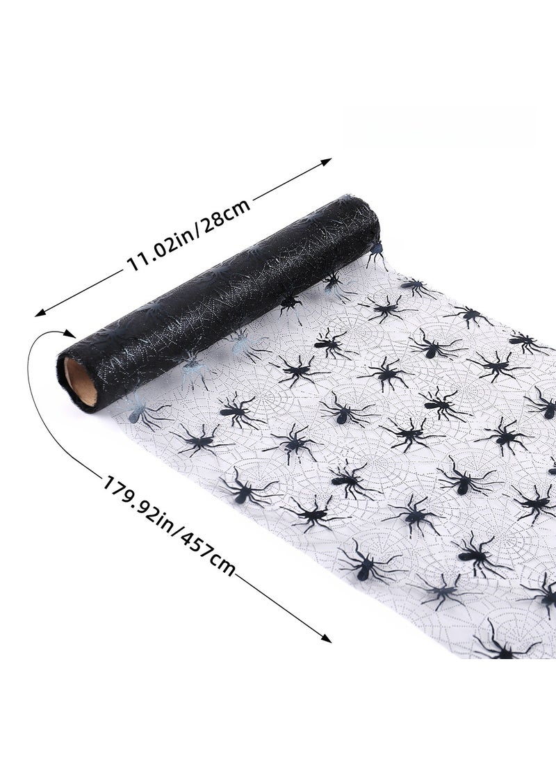 Generic Halloween Bat Spiderweb Table Mat Decor JJ2-21 black spider 