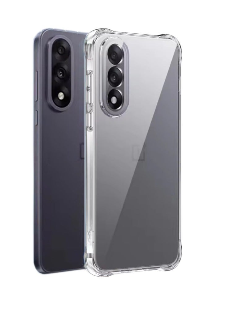 Silicone Phone Case For OnePlus Nord 5 5G Clear Transparent Reinforced Corners TPU Shock-Absorption Flexible Cell Phone Cover - Image 1