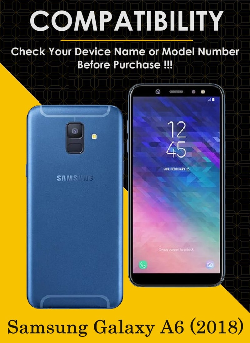 Tempered Glass Screen Protector 5D Designed For Samsung Galaxy A6 (2018) Full Glue Edge to Edge Full Screen Coverage And Bubble Free