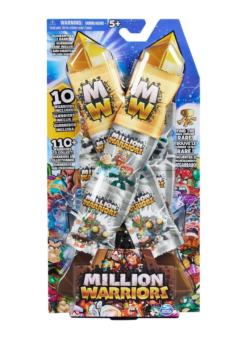 SPIN MASTER Million Warriors- Pack of 10 Collectible Mini Figures  - Image 1