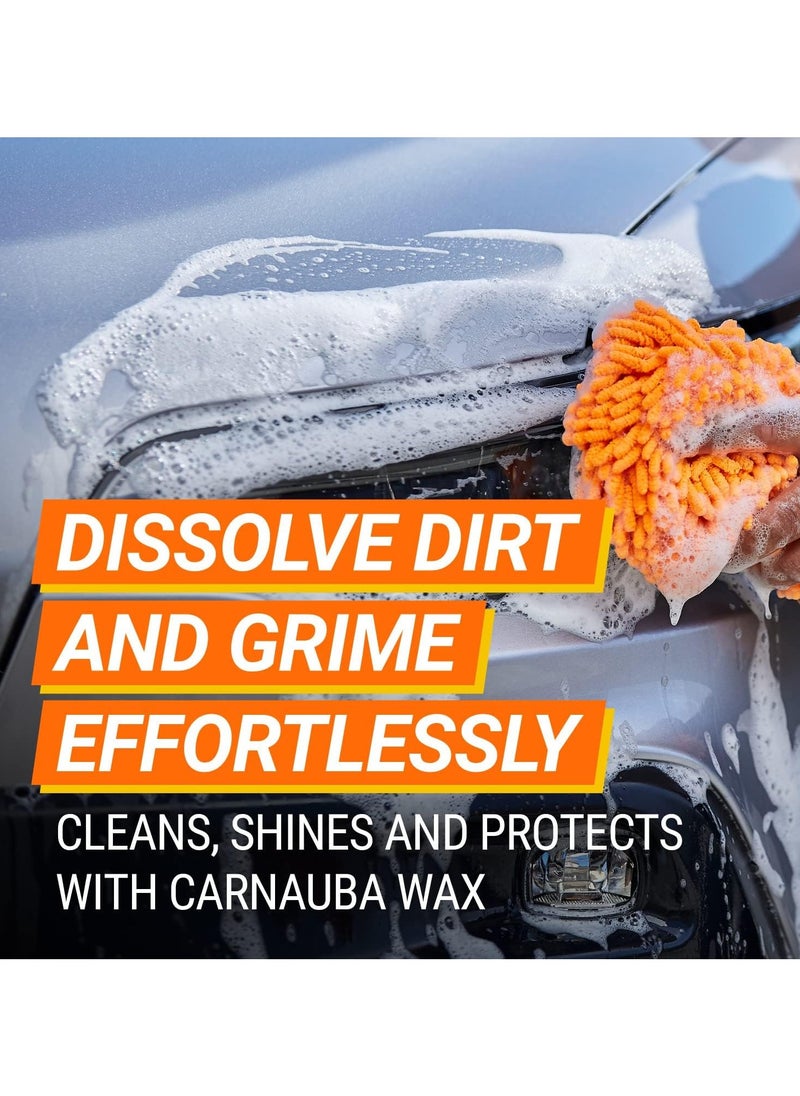 ARMOR ALL Armor All Ultra Shine Wash & Wax Car Shampoo 1L – Fortified with Real Carnauba Wax – Advanced Cleaning & Wax Formula – High Foaming Action – Enhances Shine & Water Beading – For All Paint Finishes  - Image 3