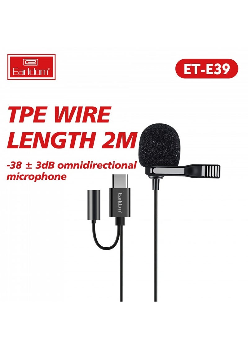 Earldom ET-E39 C-Type Condenser Wired Microphone for Professional Audio Recording - Image 2