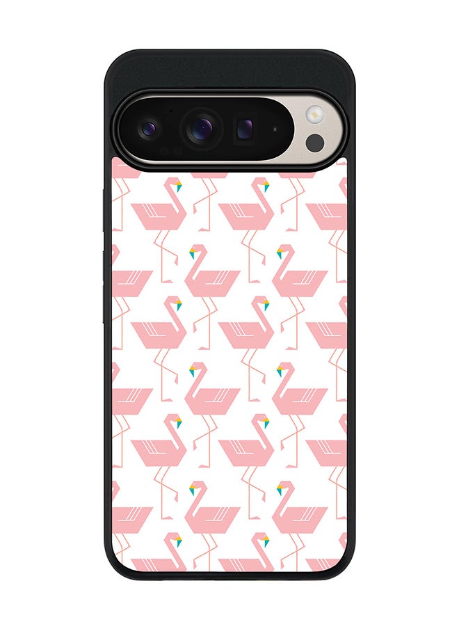 Stylizedd For Google Pixel 9 Pro XL Case,Slim fit Camera Protection, Shockproof Thin Phone cover - Feminine Flamingos  - Image 1
