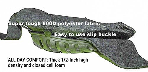 Custom Leathercraft CLC كرافت جلد مخصص 345 وسادات ركبة احترافية، وسادة جل داعمة، أحزمة نيونبرين قابلة للتنفس، أغطية كبيرة لتغطية أكبر، مثالية للحدائق، الأرضيات، التنظيف والبناء، أسود - Image 5