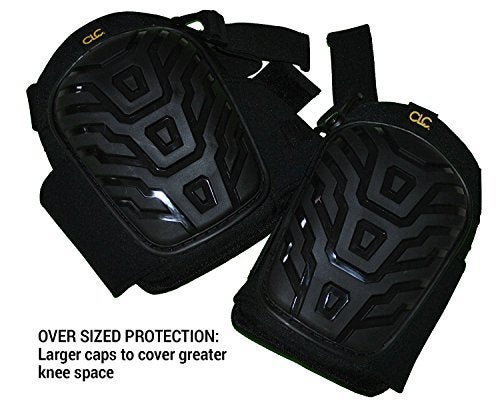 Custom Leathercraft CLC كرافت جلد مخصص 345 وسادات ركبة احترافية، وسادة جل داعمة، أحزمة نيونبرين قابلة للتنفس، أغطية كبيرة لتغطية أكبر، مثالية للحدائق، الأرضيات، التنظيف والبناء، أسود - Image 4