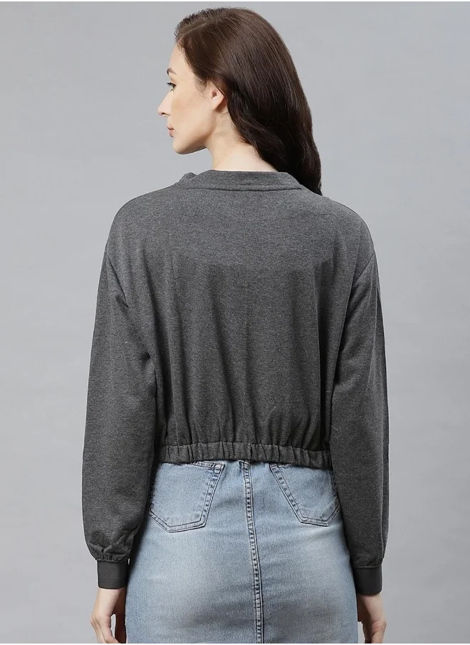 Hubberholme Charcoal Sweatshirt For Women