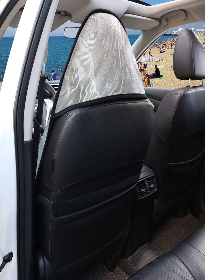 JOAIFO Waterproof Sweat Towel Car Seat Cover Universal Anti-Slip Automotive Seat Covers for Post Gym Workout, Running, Swimming, Beach and Hiking, Seawater - Image 4
