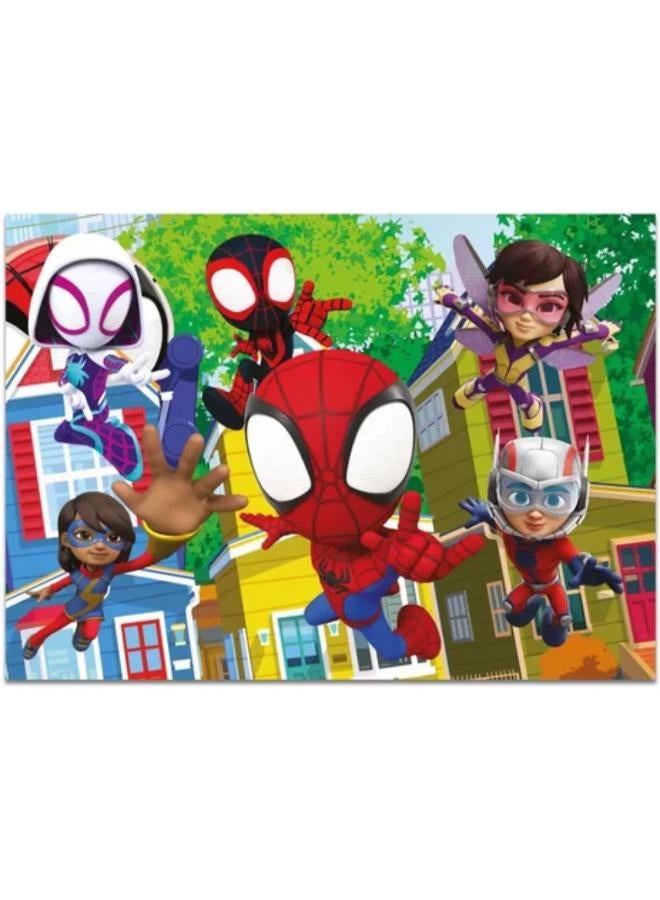 Lisciani Marvel Spidey Double-Face Maxi Floor Puzzle - 4 x 48 Pieces - Image 2