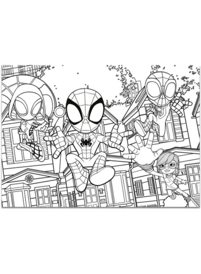 Lisciani Marvel Spidey Double-Face Maxi Floor Puzzle - 4 x 48 Pieces - Image 3