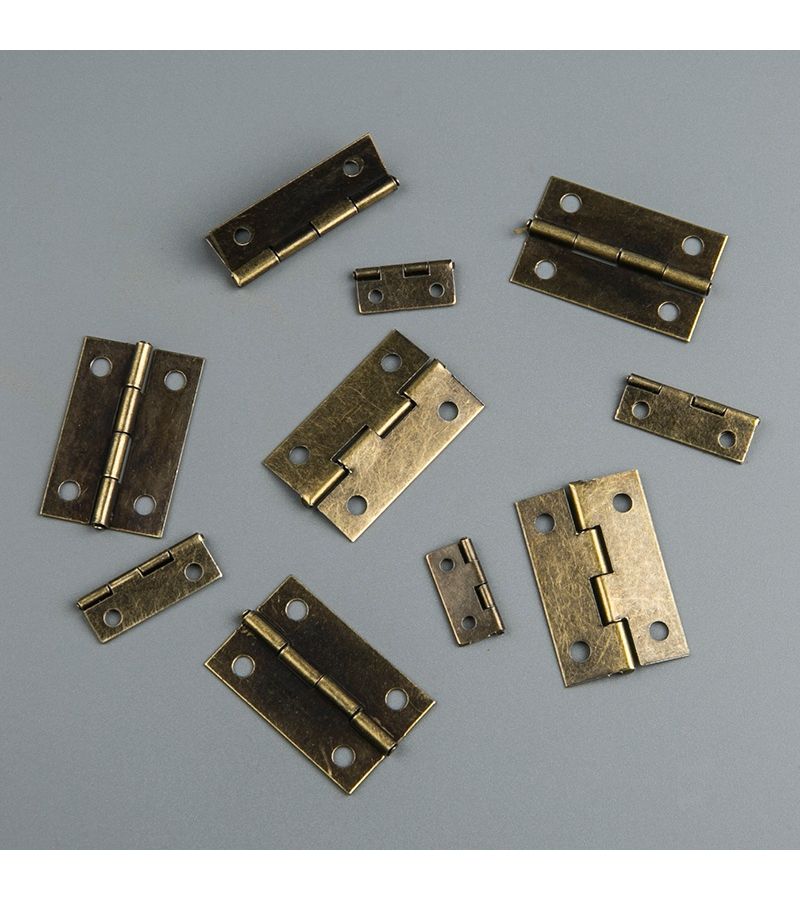 Antique Bronze 150 Pcs Door Hinge 6 Point Bronze Hinges With 2x8 Screws Folding Butt Hinge For Door Box Cover Wooden Box Hardware Device - Image 2