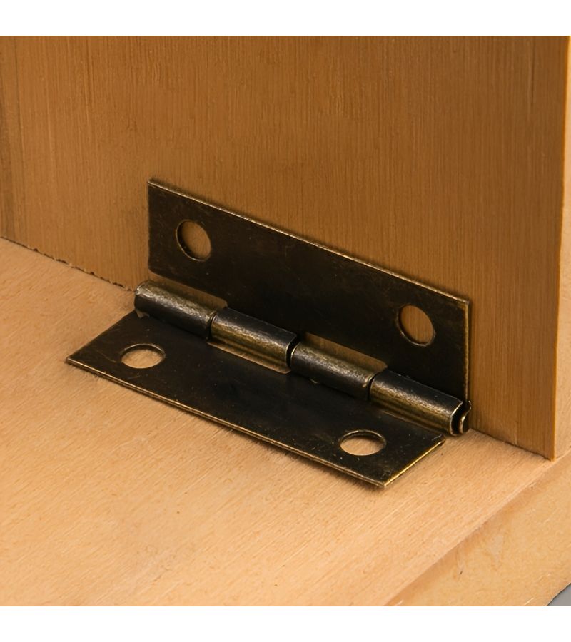 Antique Bronze 150 Pcs Door Hinge 6 Point Bronze Hinges With 2x8 Screws Folding Butt Hinge For Door Box Cover Wooden Box Hardware Device - Image 4