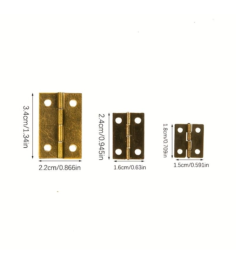 Antique Bronze 150 Pcs Door Hinge 6 Point Bronze Hinges With 2x8 Screws Folding Butt Hinge For Door Box Cover Wooden Box Hardware Device - Image 3