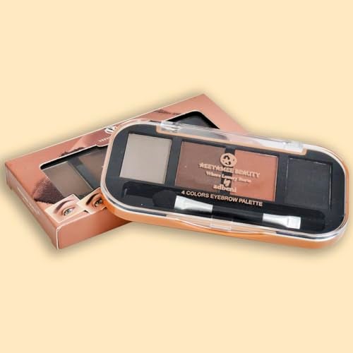 Adbeni 4 Colors Eyebrow Palette 9gm | Natural Color, Long Lasting & Waterproof | Embark A Journey Through Radiant Realms | Infinite Expression Of Timeless Beauty (Shade-01) - Image 2