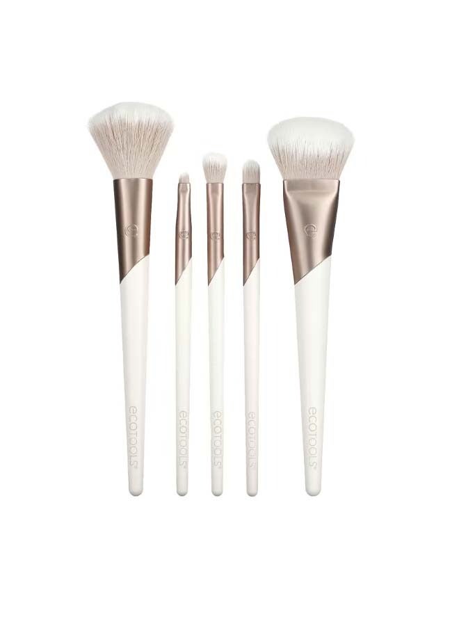 Ecotools Luxe Collection Natural Elegance Kit Supremely Soft Brushes 5 Piece Kit - Image 1