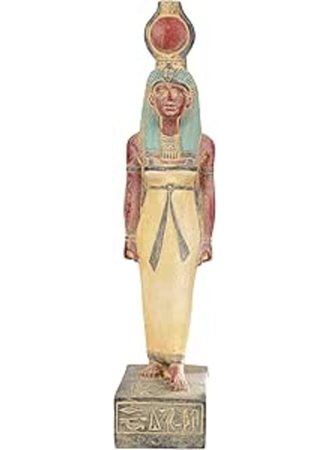 Ancient Egyptian statue of Isis heavy stone Egyptian Art made in Egypt. Great mother Isis, the goddess of healing and magic her name mean Queen of the throne.