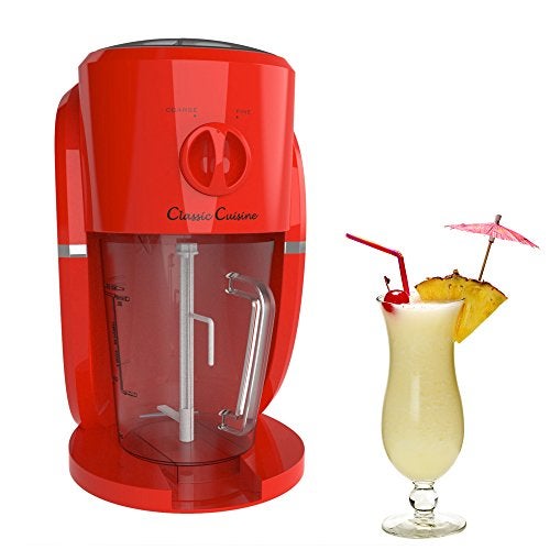 Classic Cuisine Frozen Drink Maker - Mixer and Ice Crusher Machine for Margaritas, Pina Coladas, Daiquiris, Shaved Ice Treats, or Slushies by Classic Cuisine (Red) - Image 1
