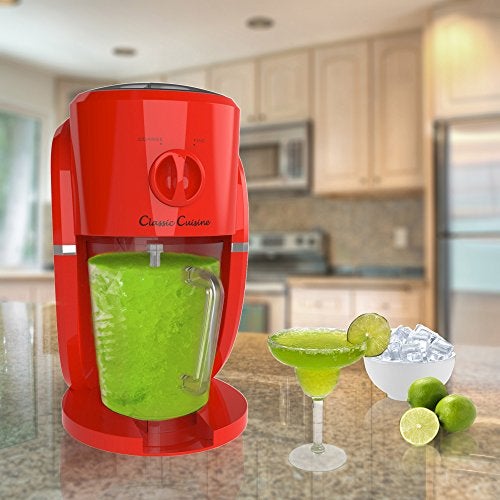 Classic Cuisine Frozen Drink Maker - Mixer and Ice Crusher Machine for Margaritas, Pina Coladas, Daiquiris, Shaved Ice Treats, or Slushies by Classic Cuisine (Red) - Image 4