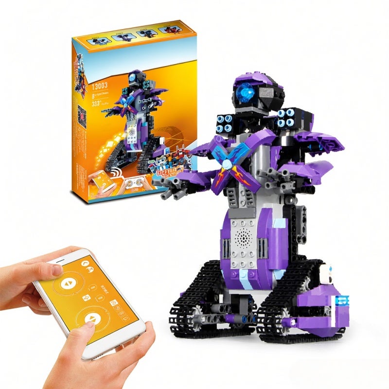 Building Blocks Robot: 300+ ABS Parts 2 Remote Control Modes - STEM Programming Learning in Play for Kids Students Teens Adults Enthusiasts - Image 5