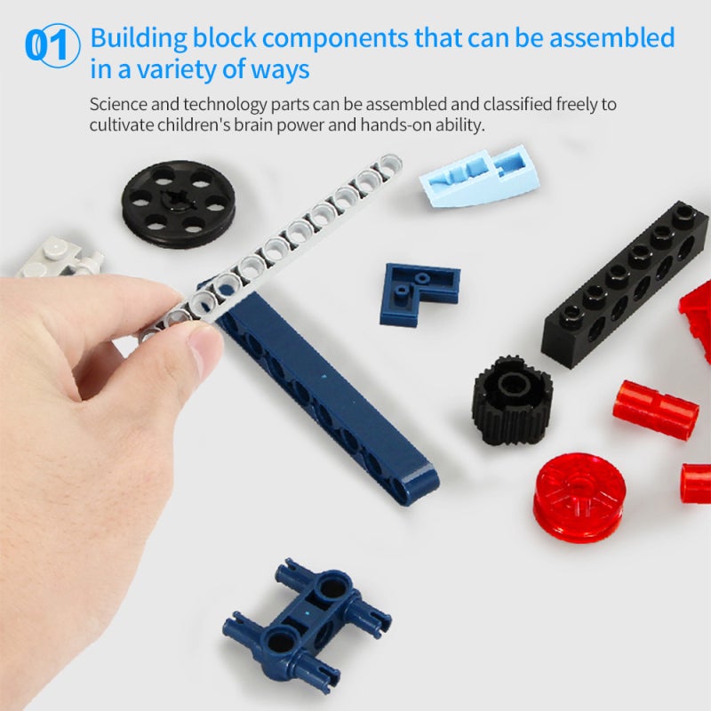 Building Blocks Robot: 300+ ABS Parts 2 Remote Control Modes - STEM Programming Learning in Play for Kids Students Teens Adults Enthusiasts - Image 3