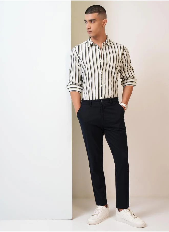 HIGHLANDER Highlander Mid Rise Slim Fit Chino Trousers