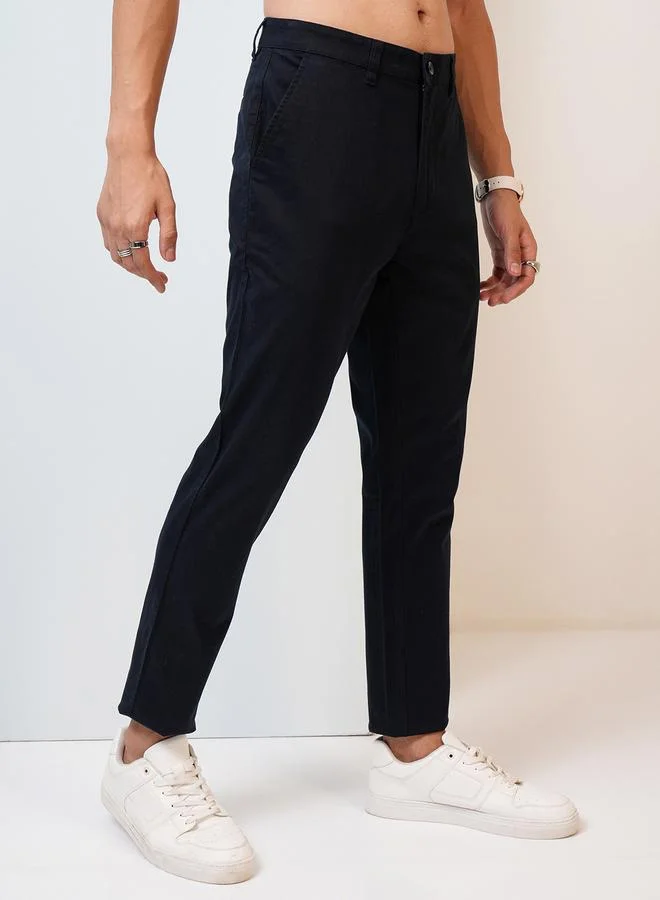 HIGHLANDER HIGHLANDER Mid Rise Slim Fit Chino Trousers