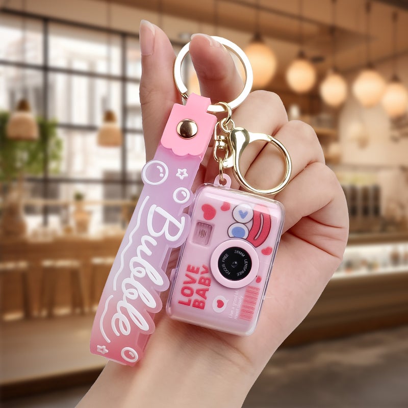 Luminous Sanrio Camera Pendant Yugui Dog Luminous Small Camera Keychain Kulomi Meruti Camera Accessories - Image 1