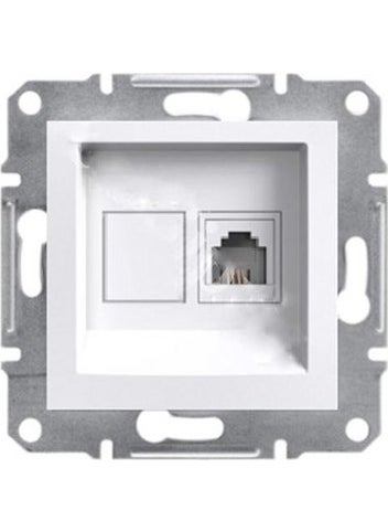 Schneider - EPH4370521 Asfora RJ45 Without Connector WHITE-3606480987311 - Image 1