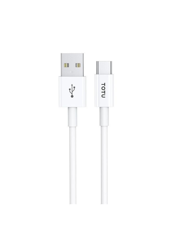 توتو TOTU CB-1-T 25W USB إلى كابل بيانات USB-C/TYPE-C ، الطول: 1M (أبيض)  - Image 1