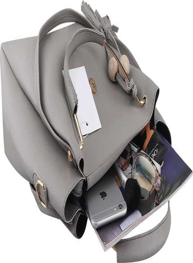 Fargo Handbag For Women And Girls Combo Set Of 3 (3RDCUTCombo) (Grey) - Image 5